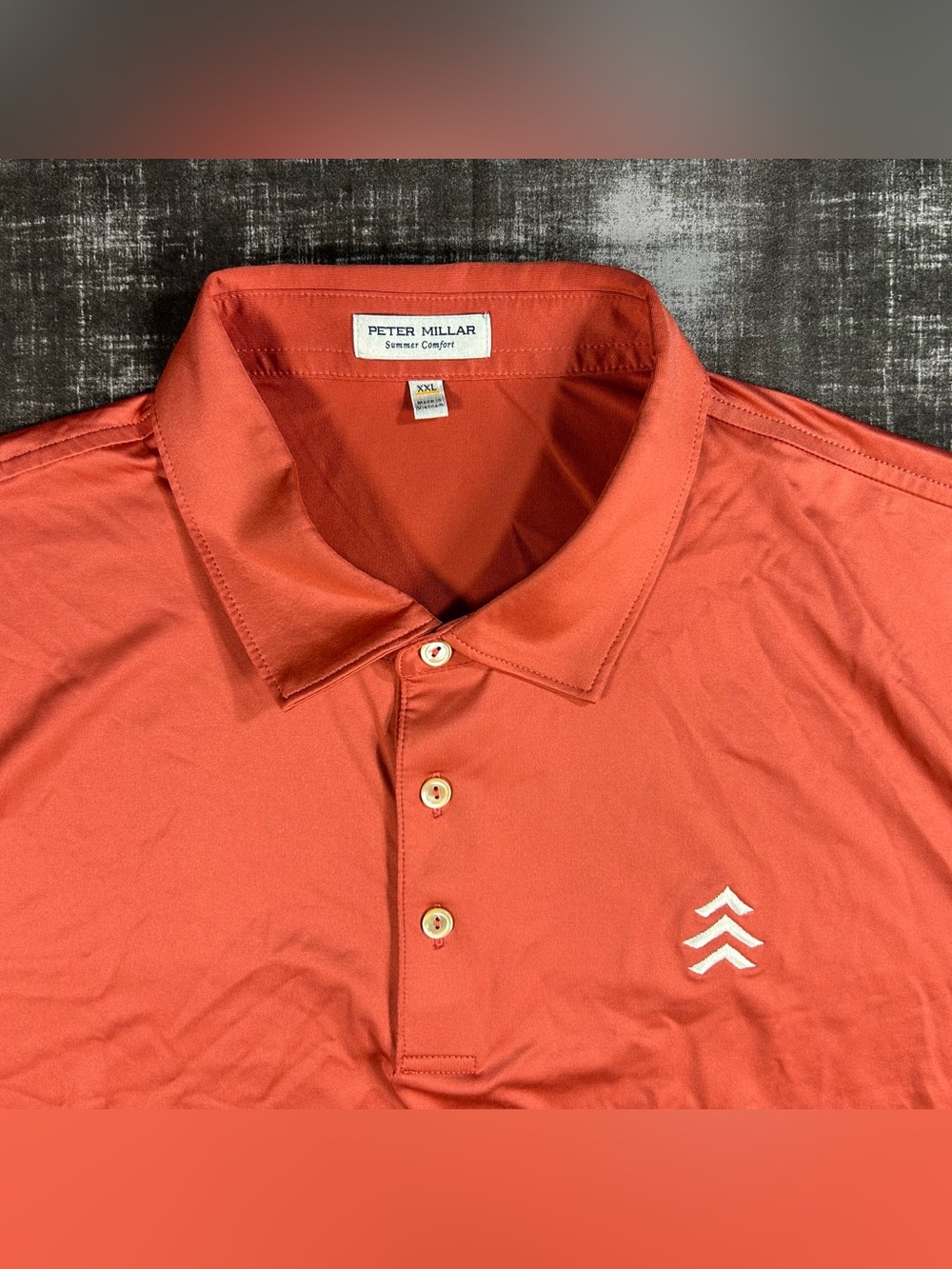 Peter Millar Summer Comfort Polo Mens 2XL Coral Red Athletic Performance Shirt